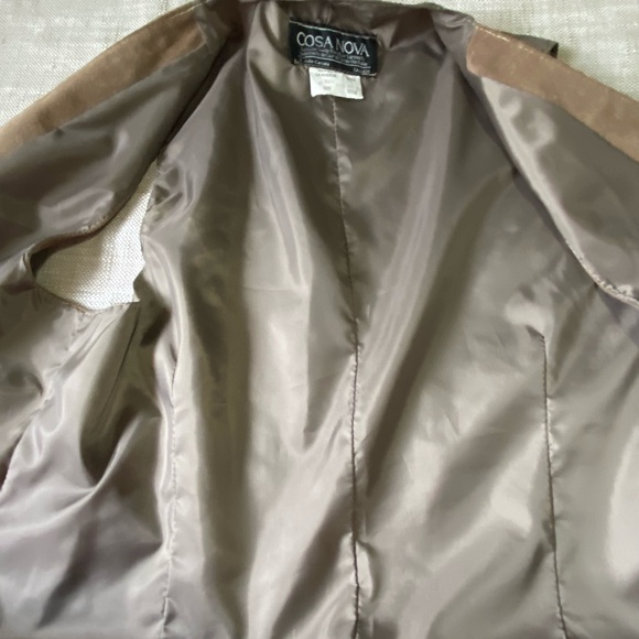 Cosa Nova Vintage Brown Tan Suede Leather Western Rodeo Snap Vest- Sz-XL - Picture 9 of 16